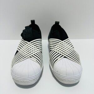 ADIDAS Originals Superstar Slip On Trainers Sneaker Women's Shoes; Color: White